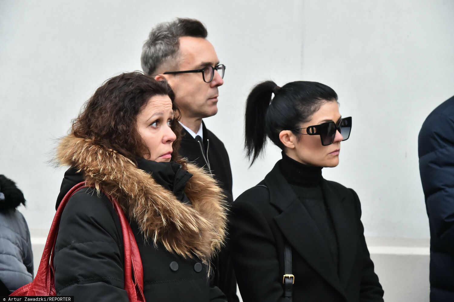 Kasia Cichopek i Maciej Kurzajewski na pogrzebie Emiliana Kamińskiego