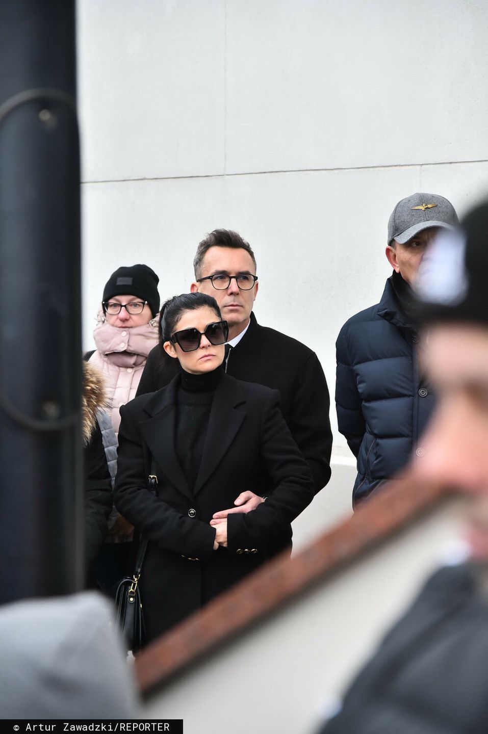 Kasia Cichopek i Maciej Kurzajewski na pogrzebie Emiliana Kamińskiego