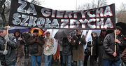 Protest nauczycieli: zero tolerancji dla Giertycha