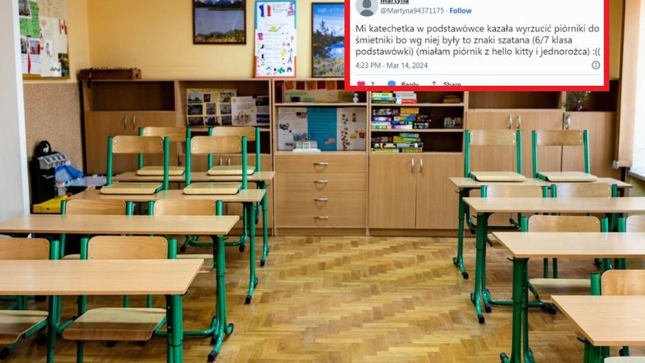 Tej lekcji religii nigdy nie zapomni. "Kazała wyrzucić piórniki do śmietnika"