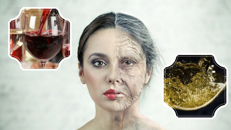 Czerwone wino pite w zbyt dużych ilościach ma negatywny wpływ na cerę