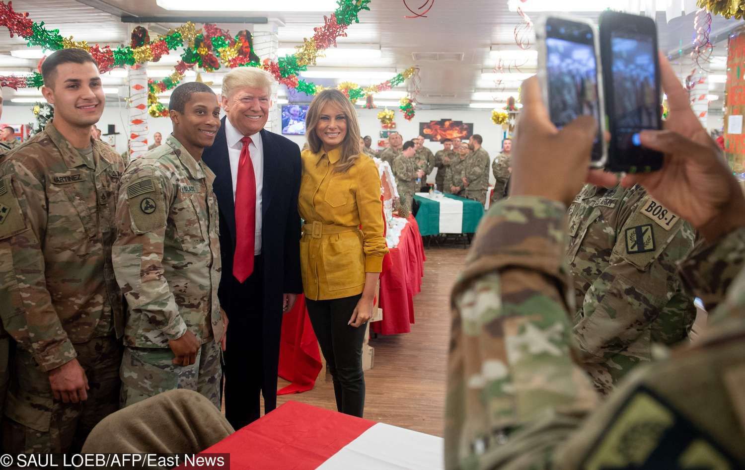 Melania Trump na spotkaniu z żołnierzami w Iraku