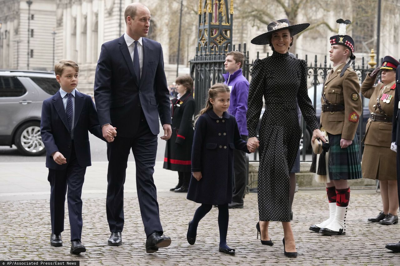 Kate, William, Charlotte i George – msza dziękczynna w pierwszą rocznicę śmierci księcia Filipa