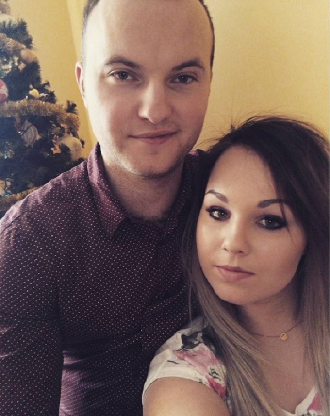 Edyta z mężem, Pawłem