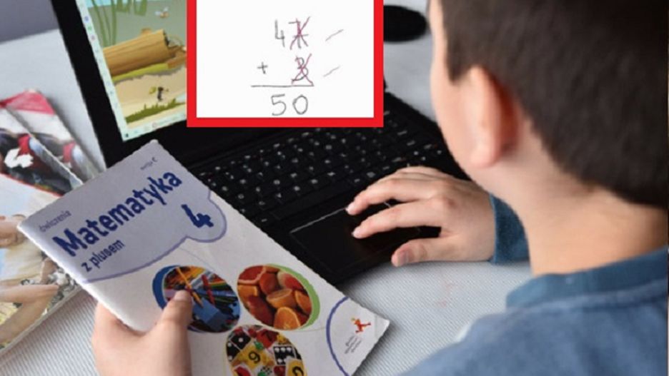 Nauczycielka pokazała zadanie z matematyki. ''Ręce opadają''