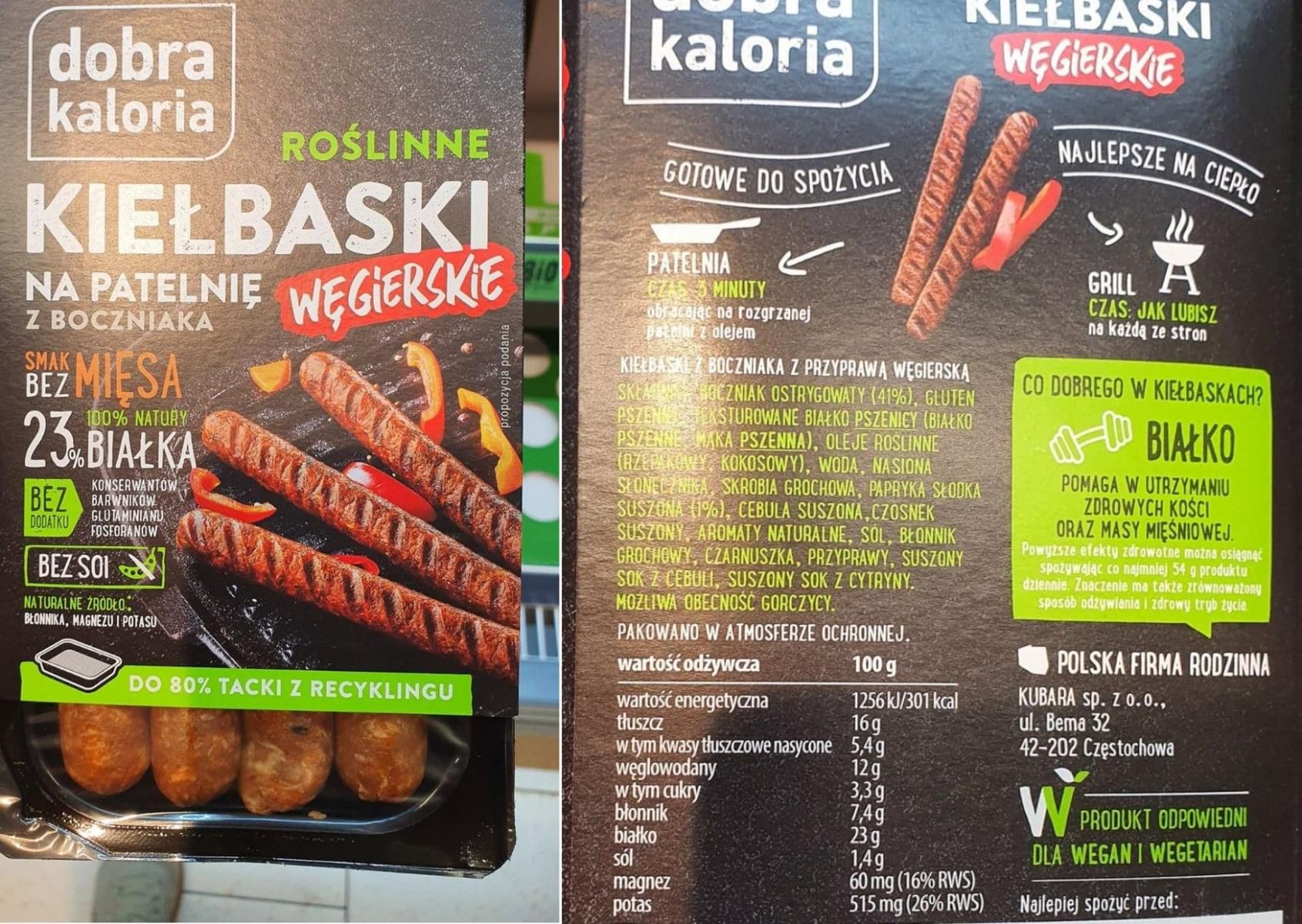 Kiełbaski z boczniaka 