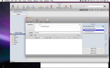PostBox - widok ogólny (Mac OS X)