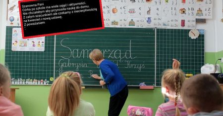 Awantura o pracę domową. Tak matka odpisała nauczycielce
