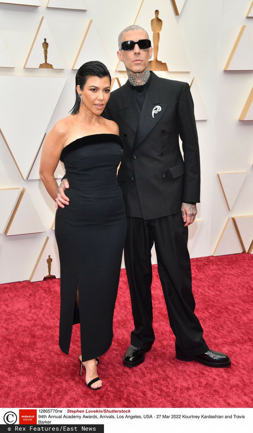 Kourtney Kardashian i Travis Barker. Oscary 2022