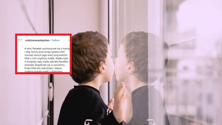 Dramat czterolatka. "Złapał ciocię za rękę i wyszedł"