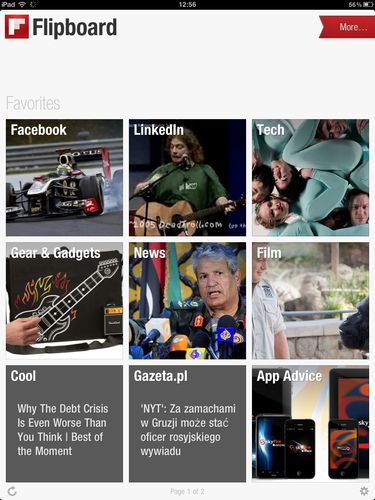 Flipboard - Widok ogólny