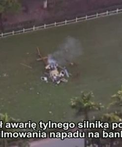 Dramatyczne nagranie spadającego helikoptera - film