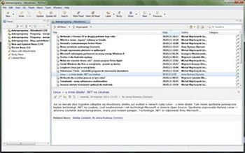RSSOwl - Widok ogólny