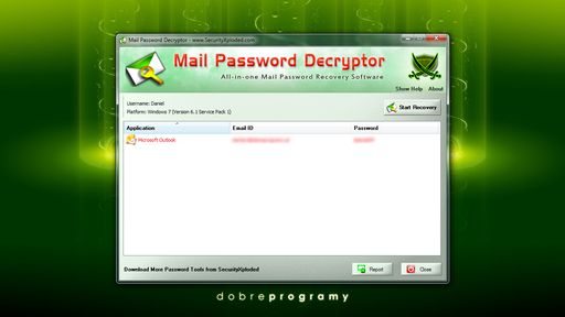 Mail Password Decryptor