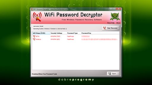 WiFi Password Decryptor