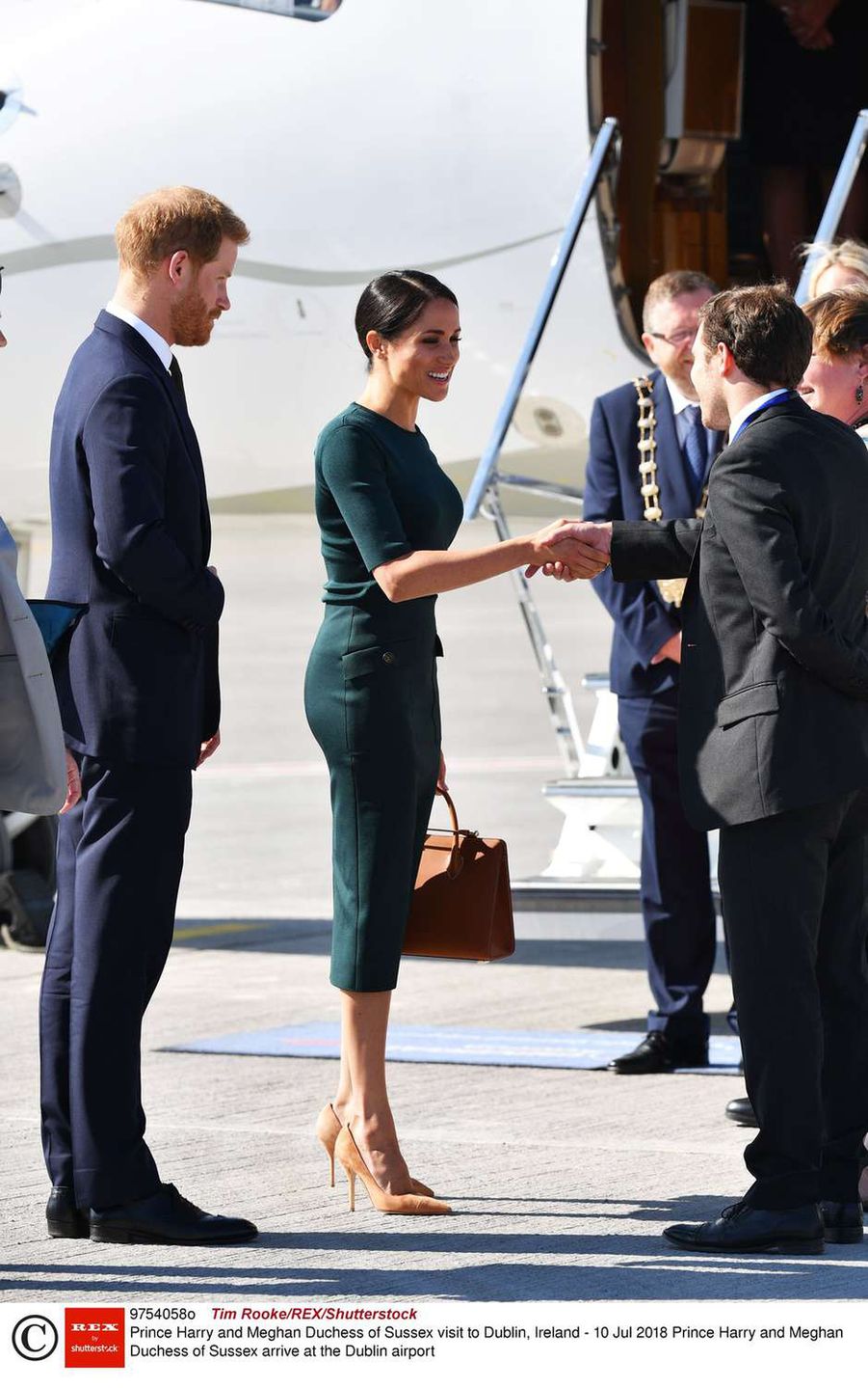 Meghan Markle w Irlandii w zielonej sukience Givenchy