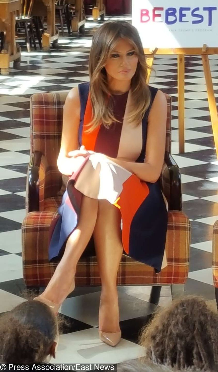 Melania Trump w Londynie w sukience od Victorii Beckham