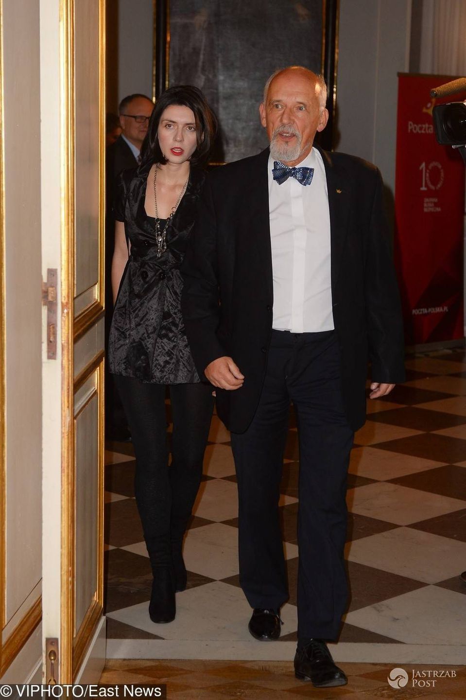 Janusz Korwin-Mikke z żoną na Gali Strażnik Pamięci 2017