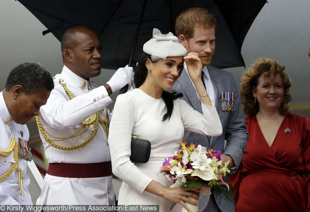 Meghan Markle w ciąży i książę Harry przybyli na Fidżi