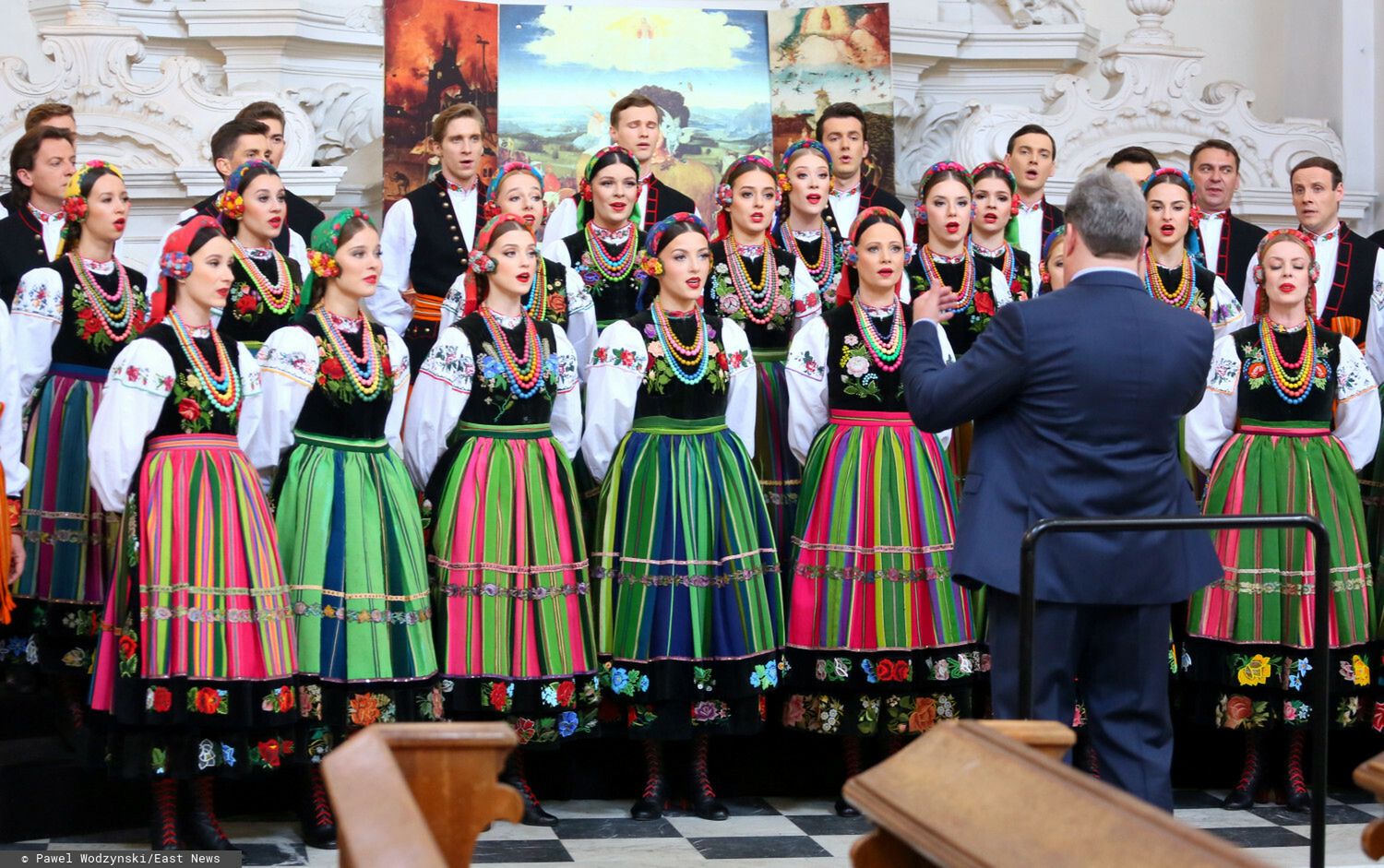 Zespół Mazowsze - pogrzeb Witolda Sadowego