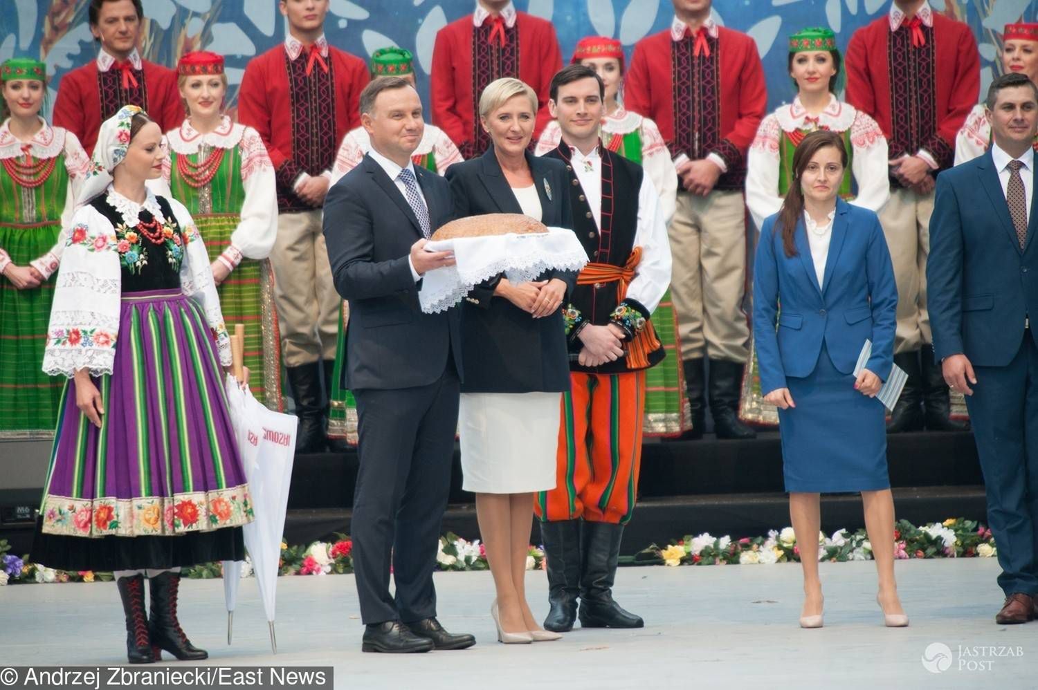 Agata Duda na dożynkach w Spale