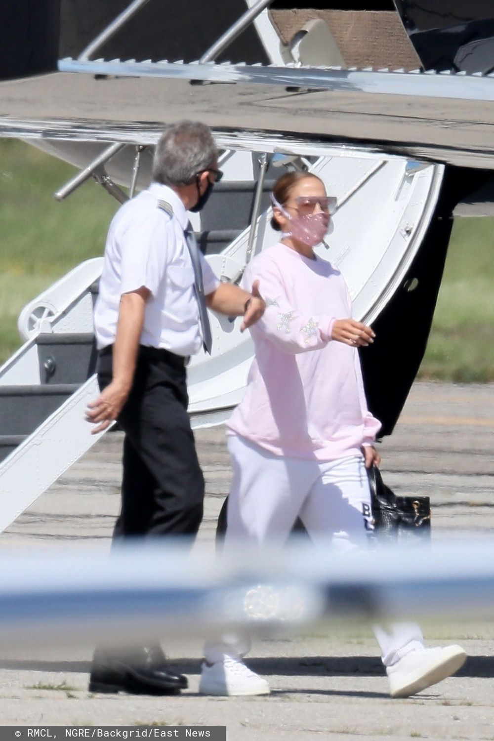 Jennifer Lopez i Alex Rodriguez na lotnisku w Nowy Jorku