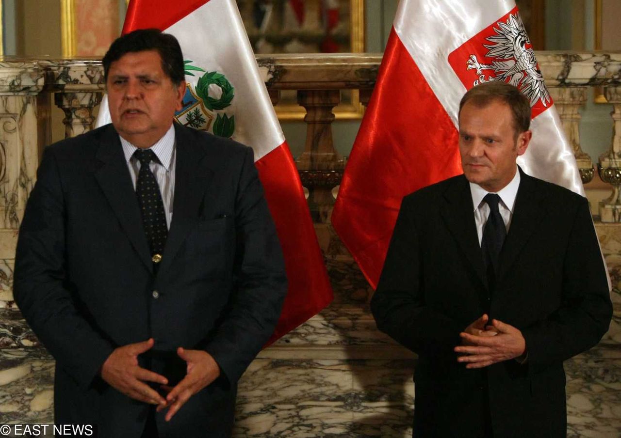 Alan Garcia i Donald Tusk w Peru