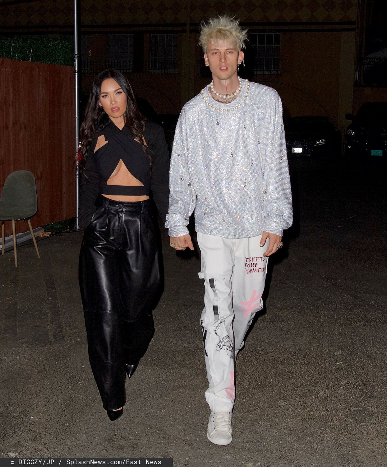 Megan Fox w spodniach The Mannei i Machine Gun Kelly