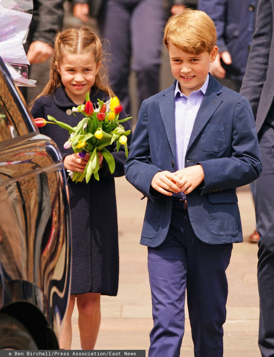 Księżna Kate, książę William, Charlotte i George w zamku Cardiff - jubileusz królowej