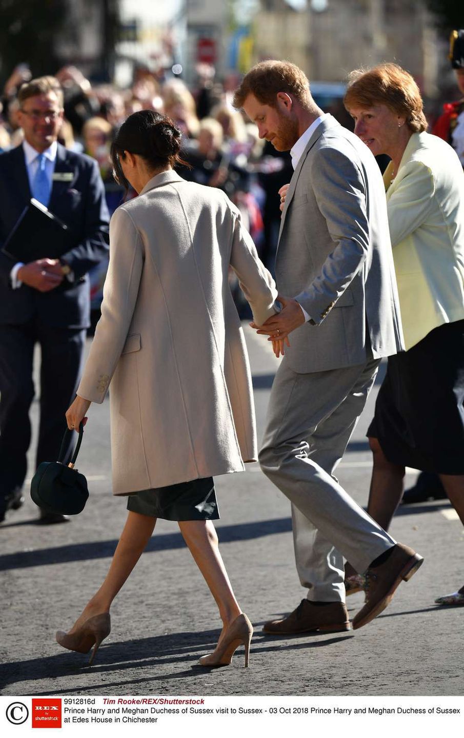 Książę Harry i Meghan Markle podczas pierwszej wizyty w hrabstwie Sussex