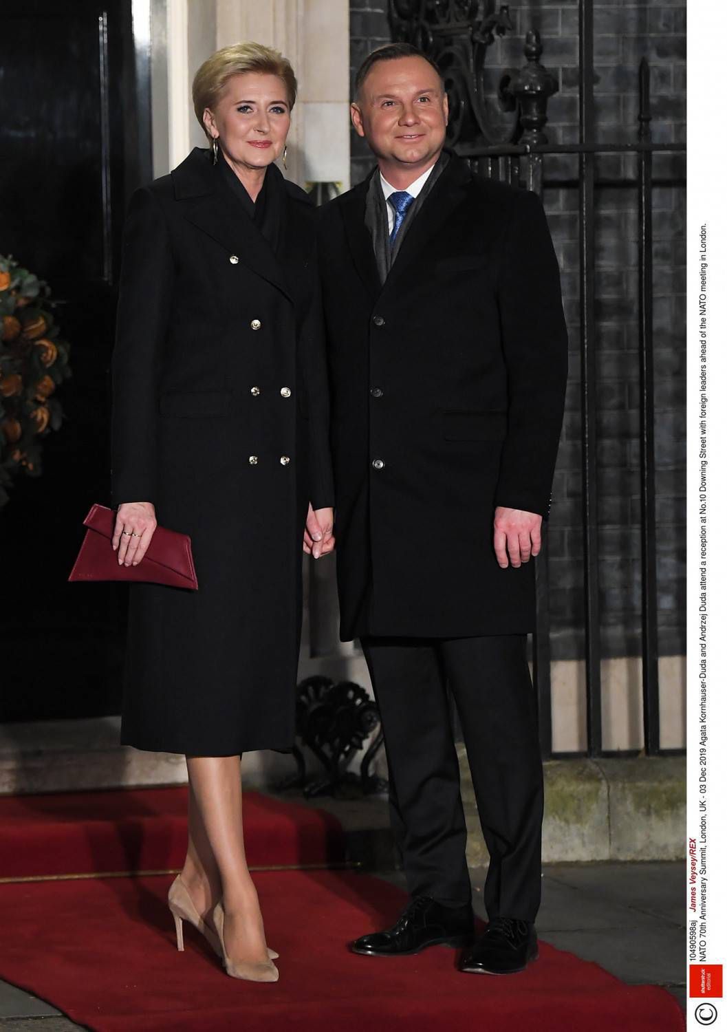 Andrzej Duda i Agata Duda podczas szczytu NATO w Londynie