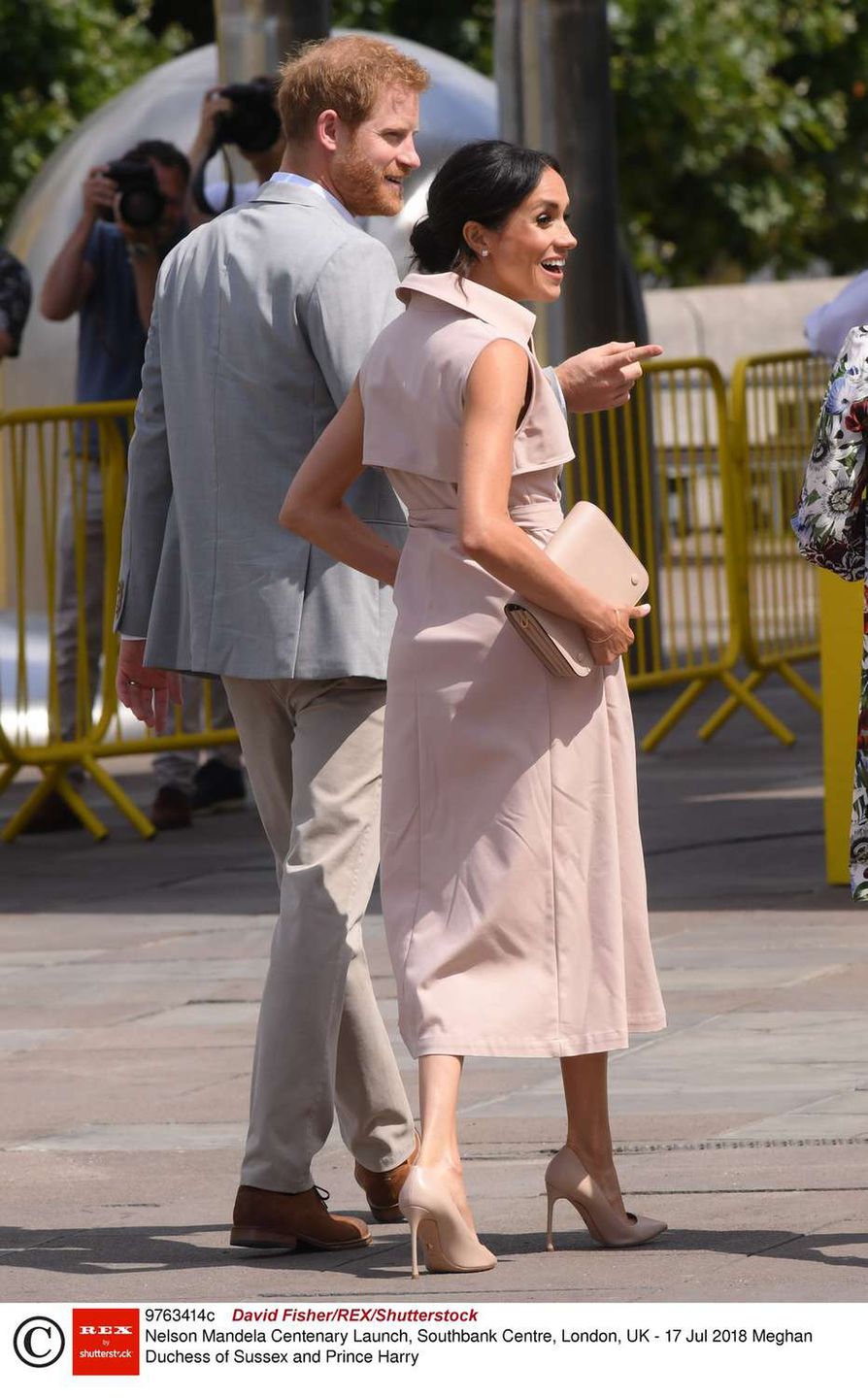 Meghan Markle i książę Harry na otwarciu wystawy o życiu Nelsona Mandeli