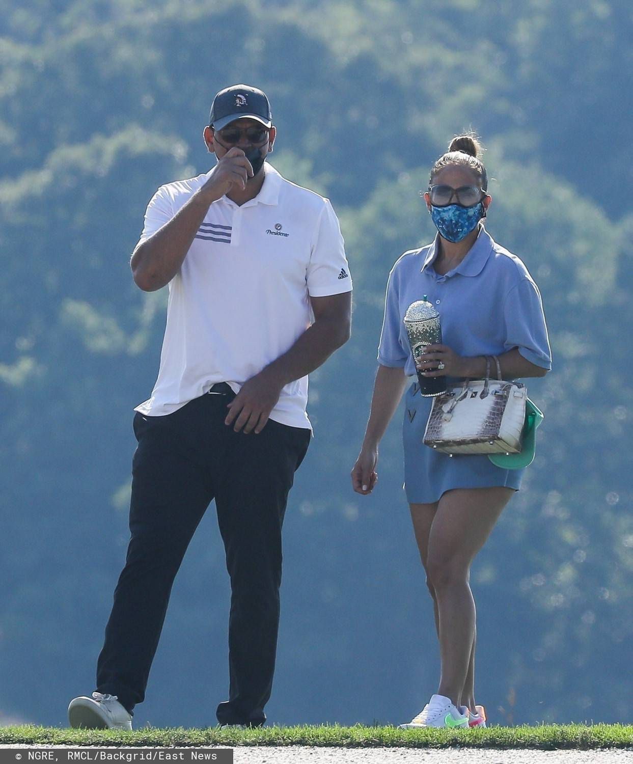 Jennifer Lopez i Alex Rodriguez na polu golfowym