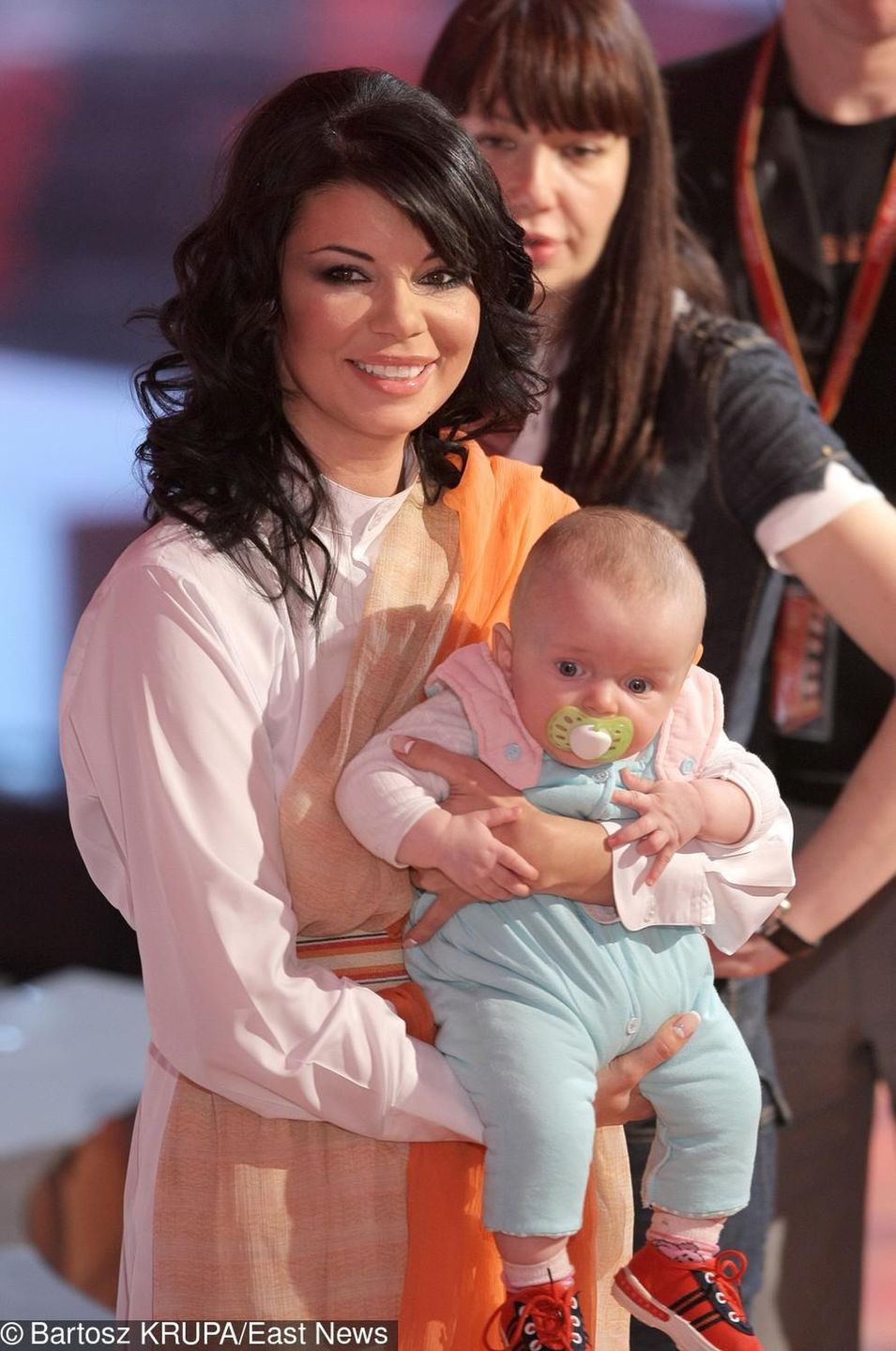 Edyta Górniak z synem Allanem w 2008 roku