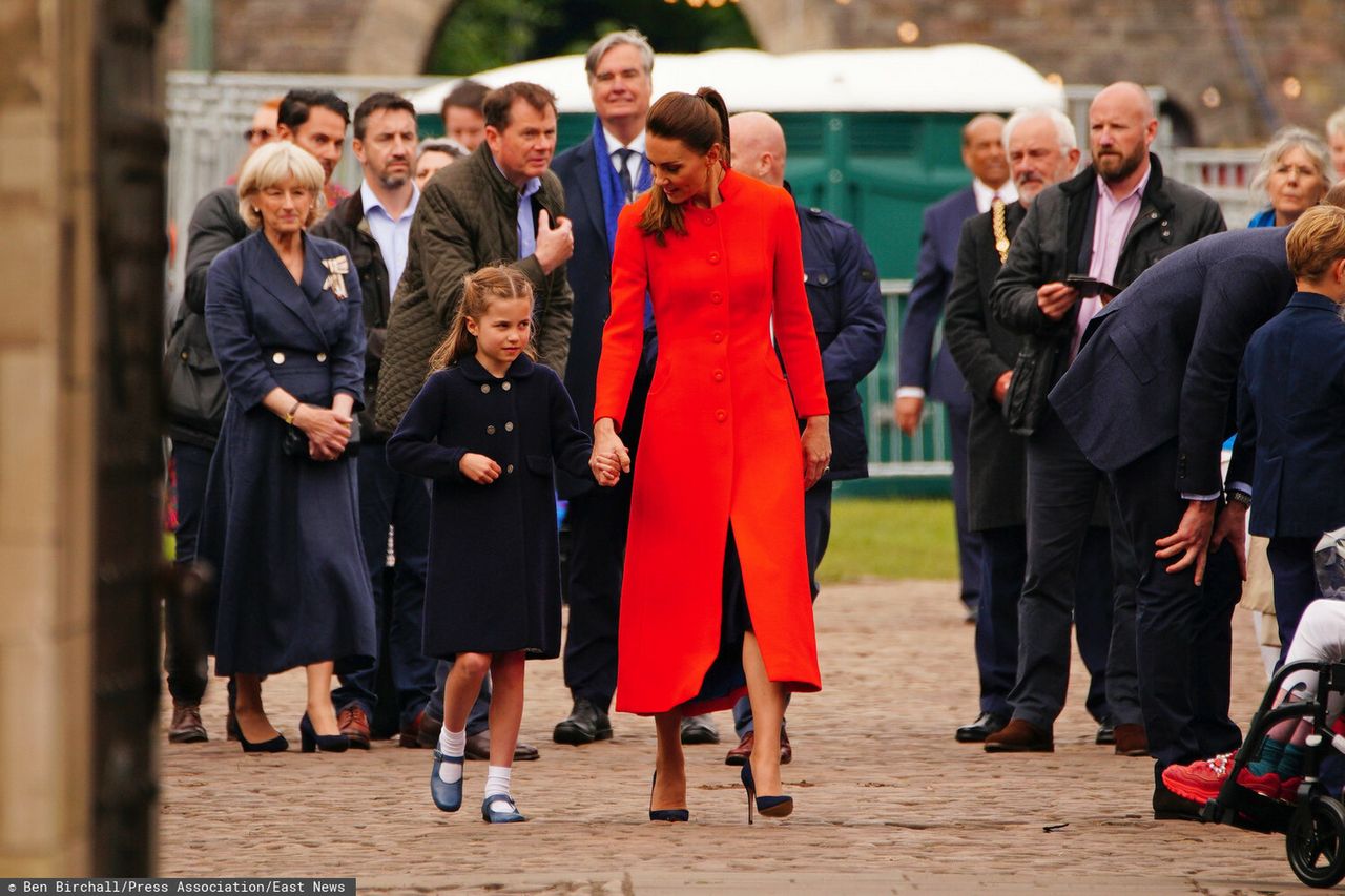 Księżna Kate, książę William, Charlotte i George w zamku Cardiff - jubileusz królowej