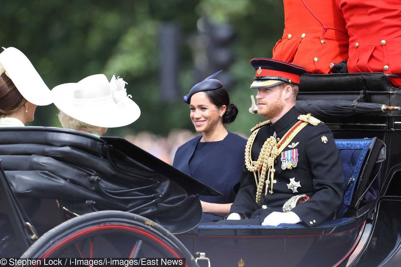 Meghan Markle i książę Harry na Trooping the Colour 2019