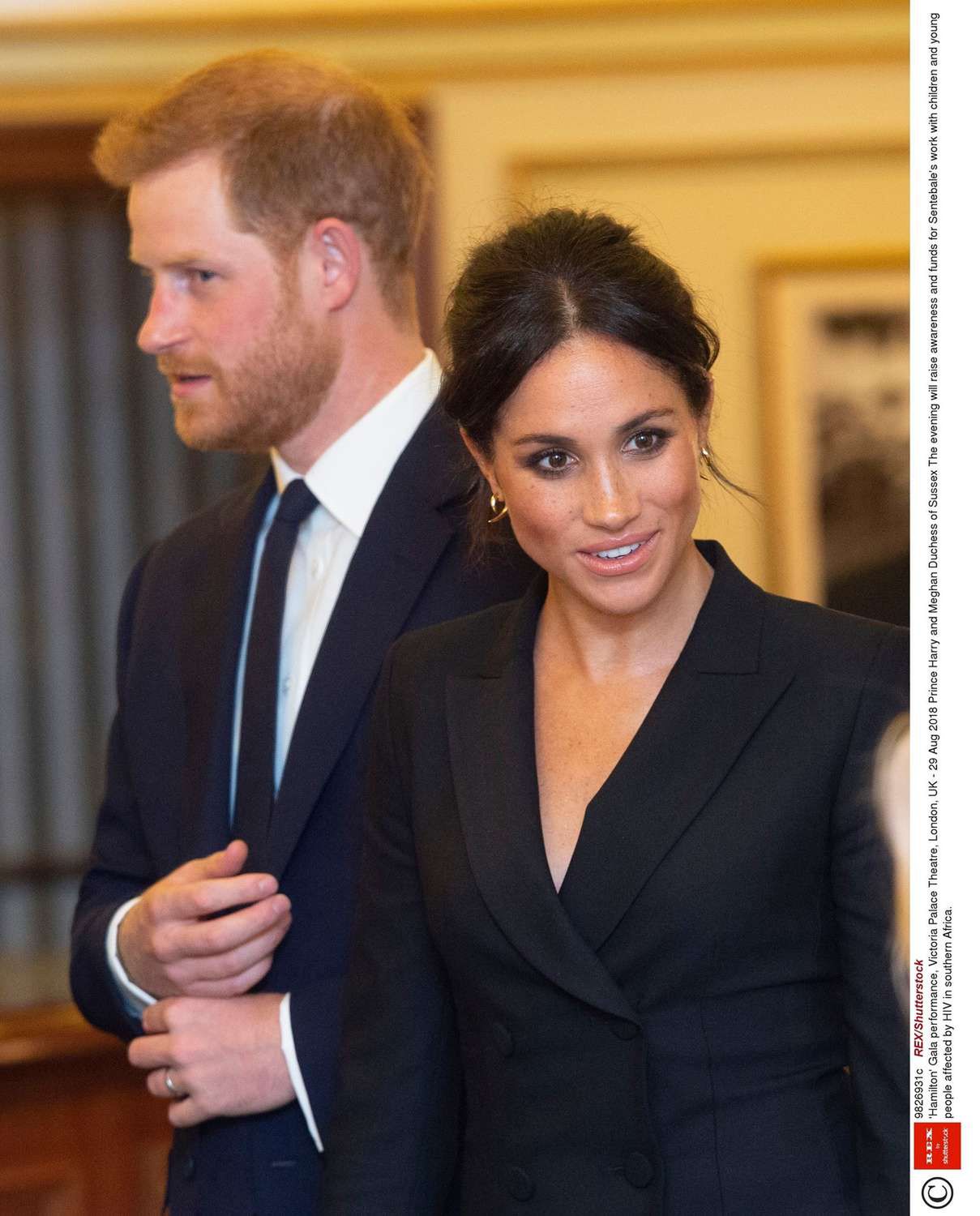 Meghan Markle i książę Harry na premierze musicalu Hamilton