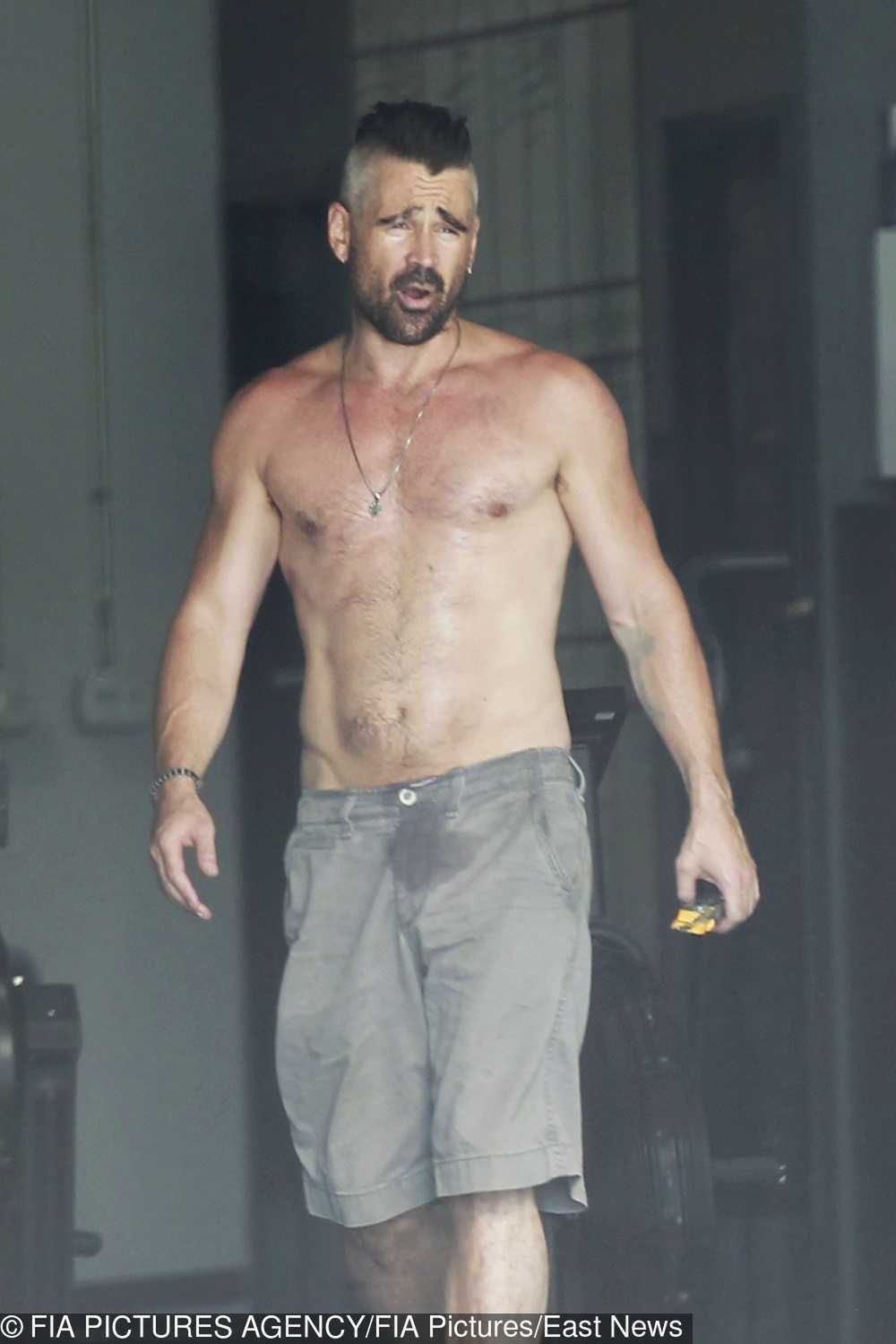 Colin Farrell na siłowni