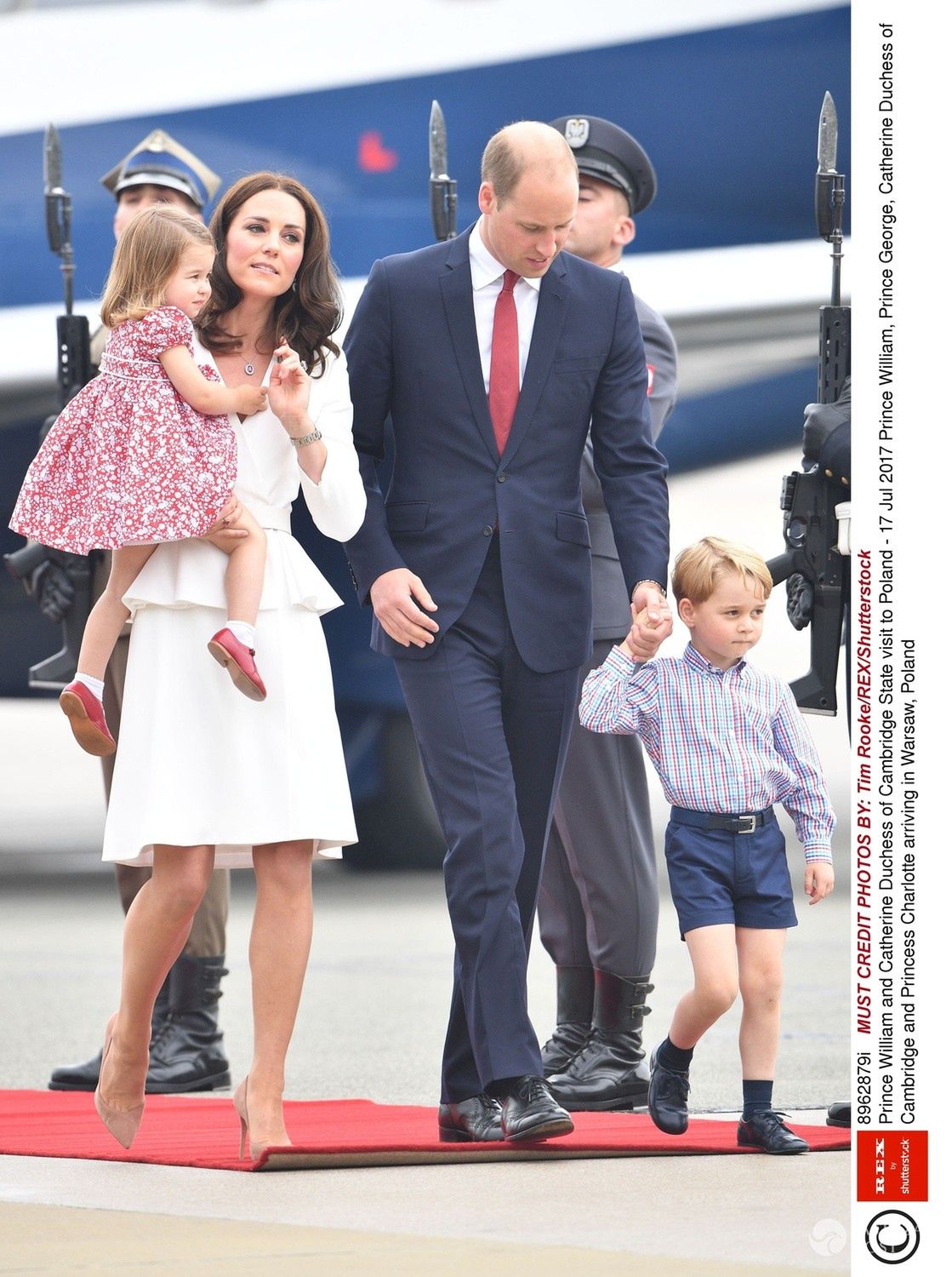 Kate i William po przylocie do Warszawy