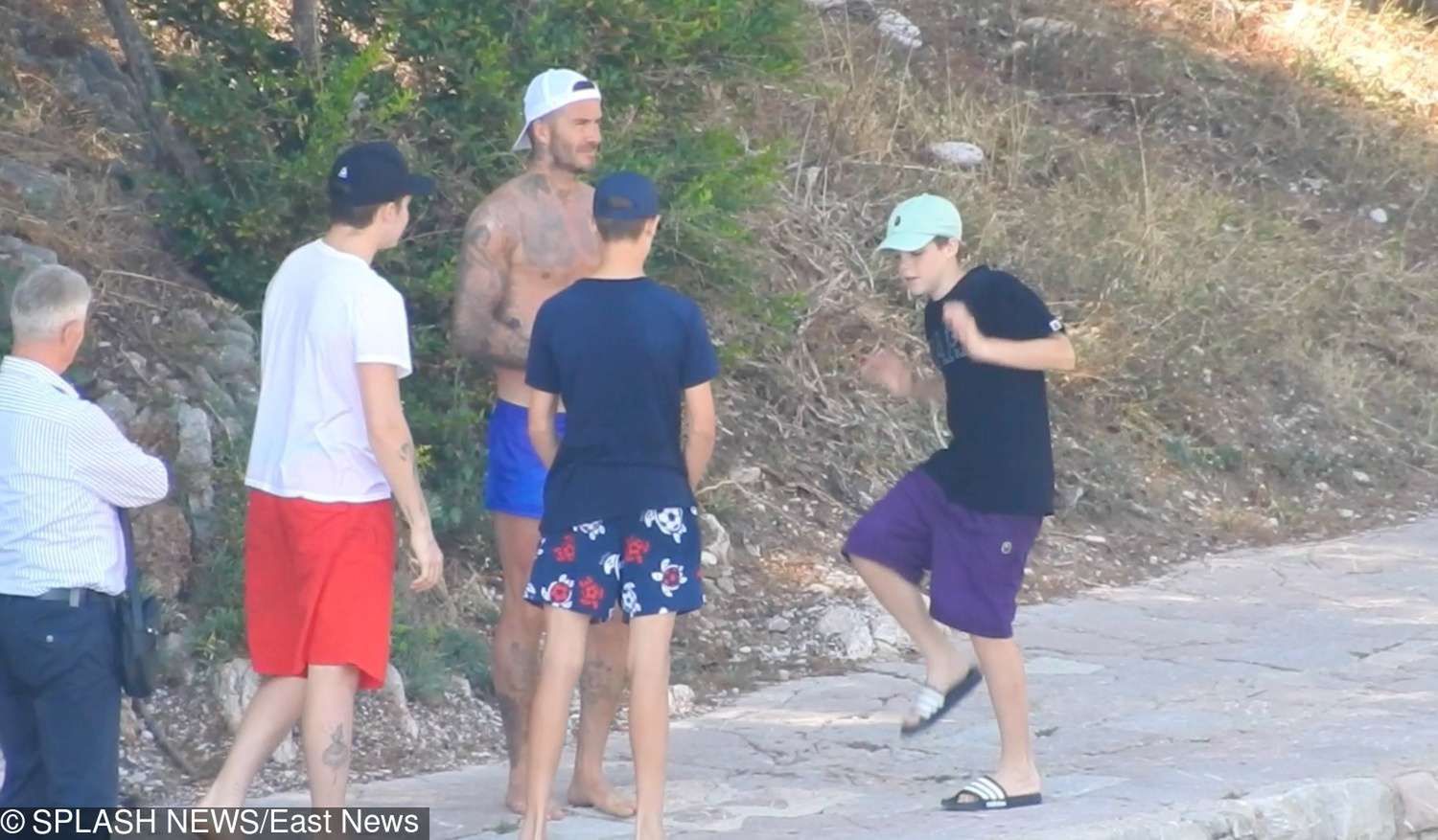 David i Victoria Beckham z dziećmi na wakacjach w Chorwacji