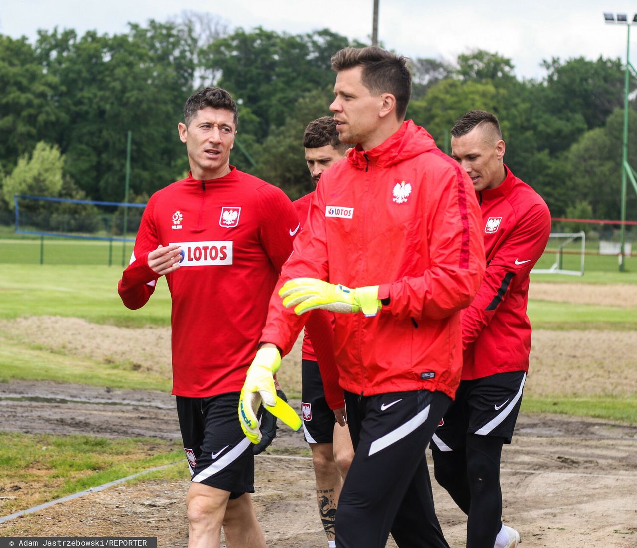 Robert Lewandowski i Wojciech Szczęsny