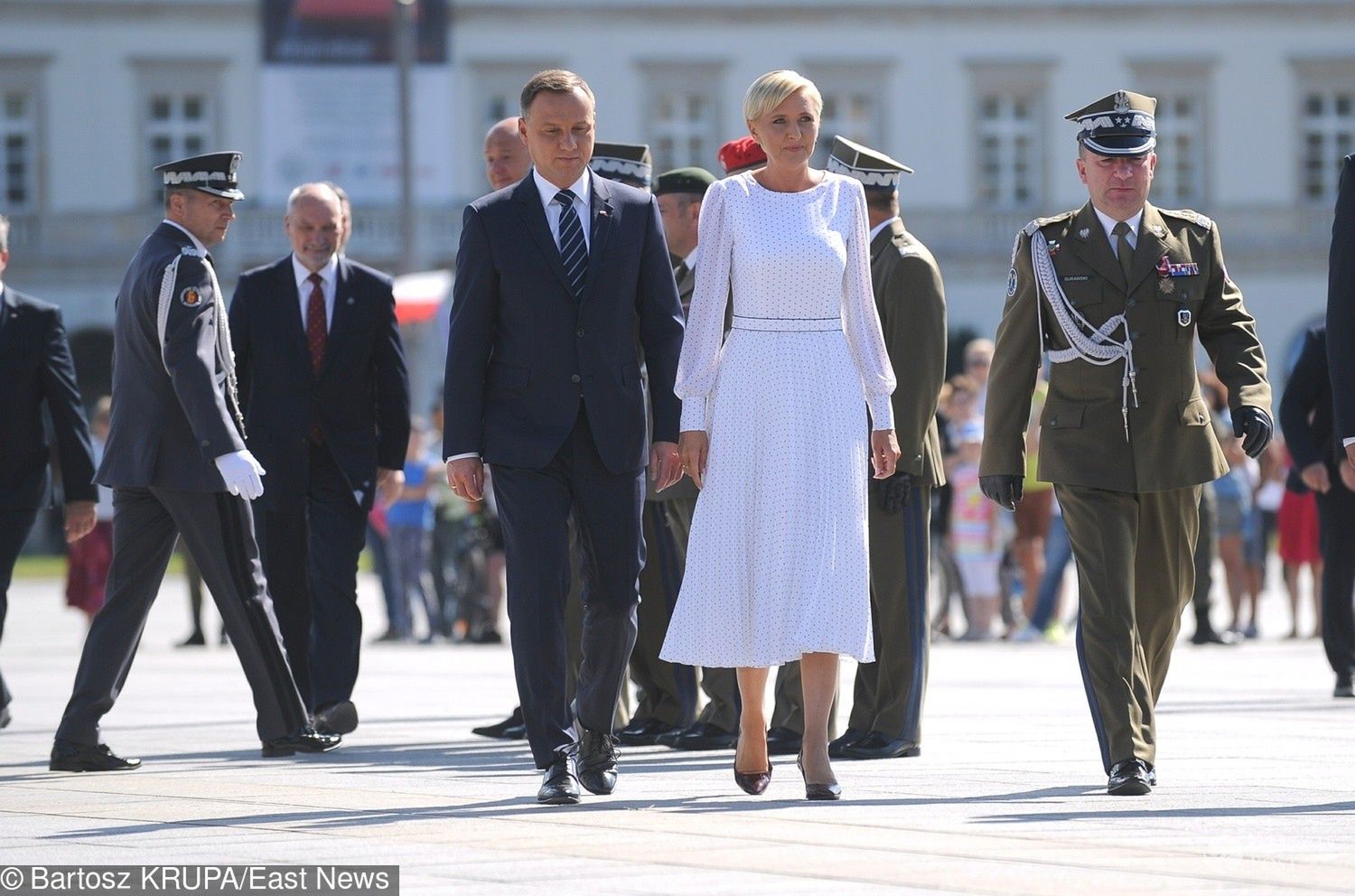 Agata Duda na obchodach Święta Wojska Polskiego 2017