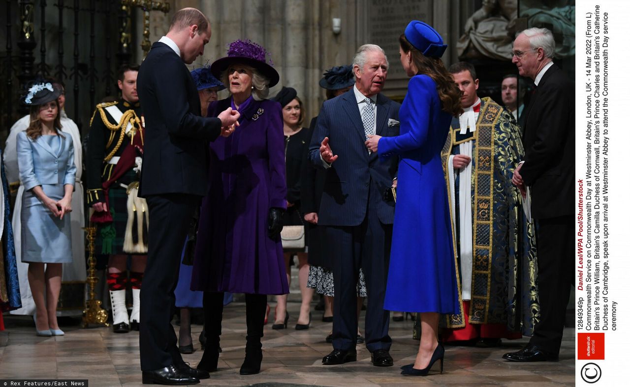 Księżna Kate, książę William, księżna Camilla, książę Karol - Dzień Brytyjskiej Wspólnoty Narodów