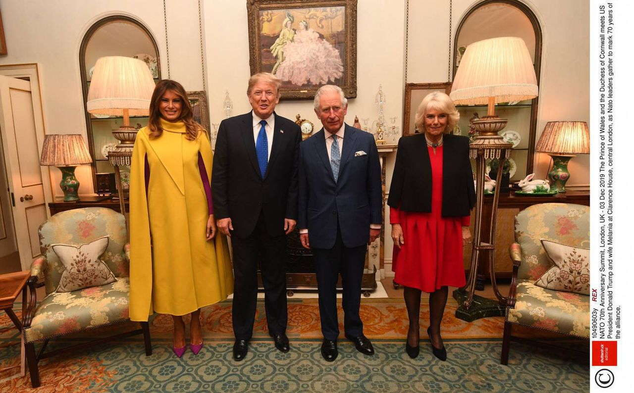 Melania Trump, Donald Trump, księżna Camilla, książę Karol - Szczyt NATO w Londynie