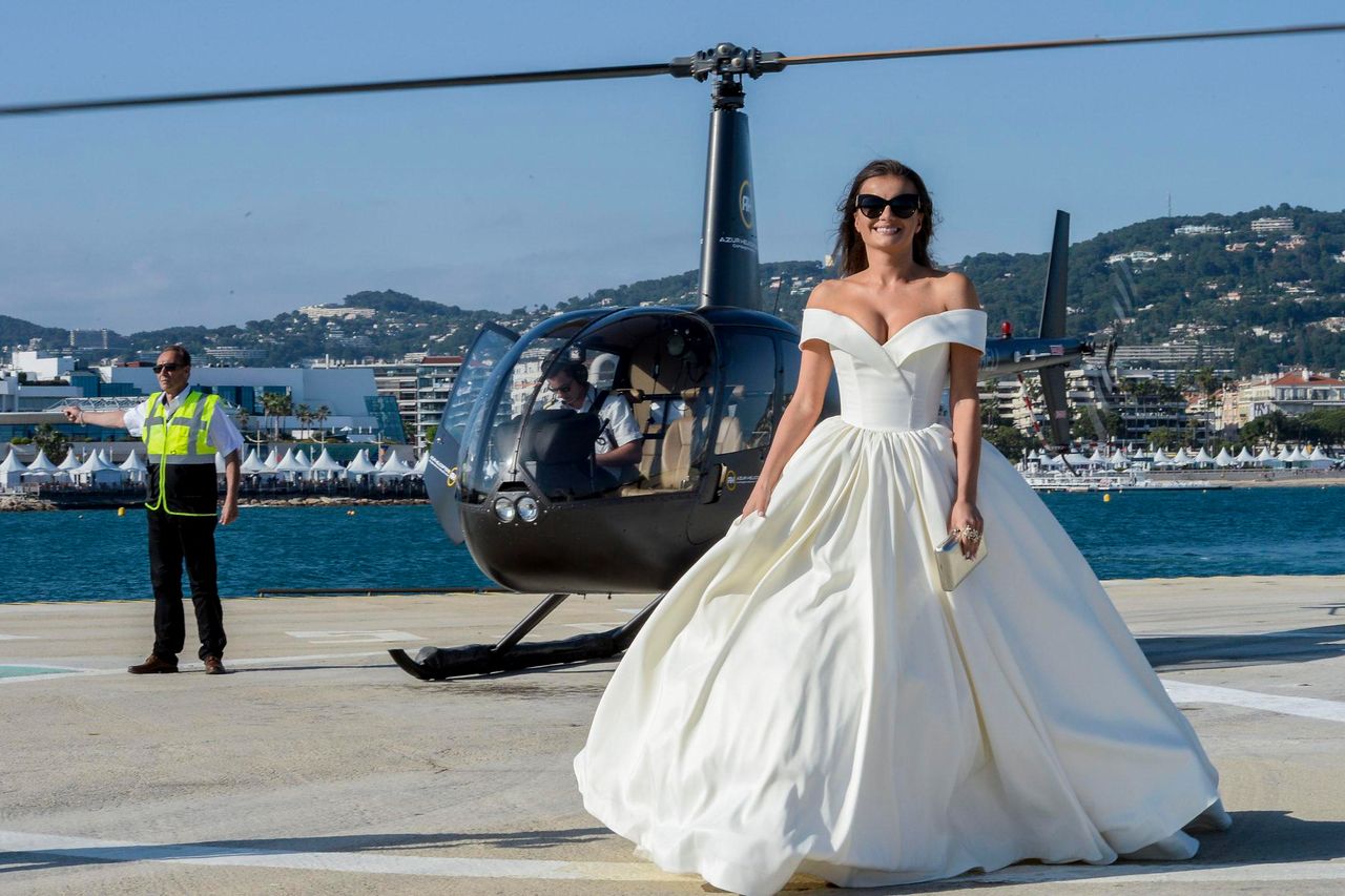 Natalia Janoszek przyleciała helikopterem na czerwony dywan w Cannes 2018