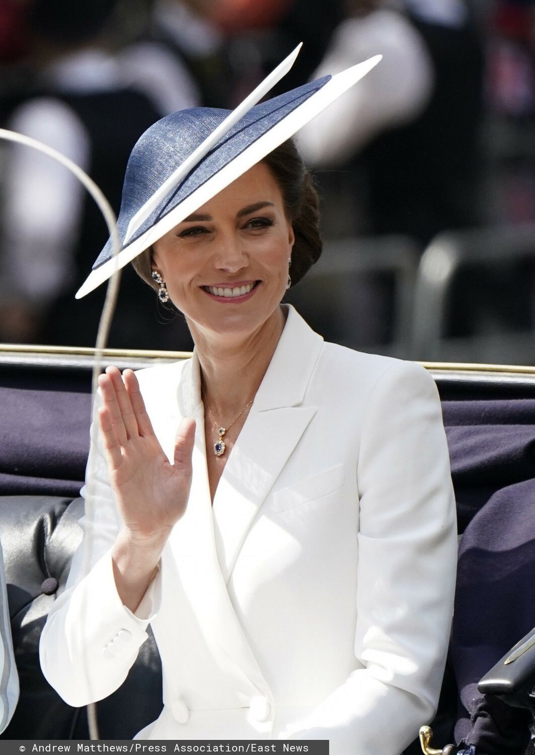 księżna Kate - Jubileusz królowej Elżbiety - parada Trooping the Colour 2022