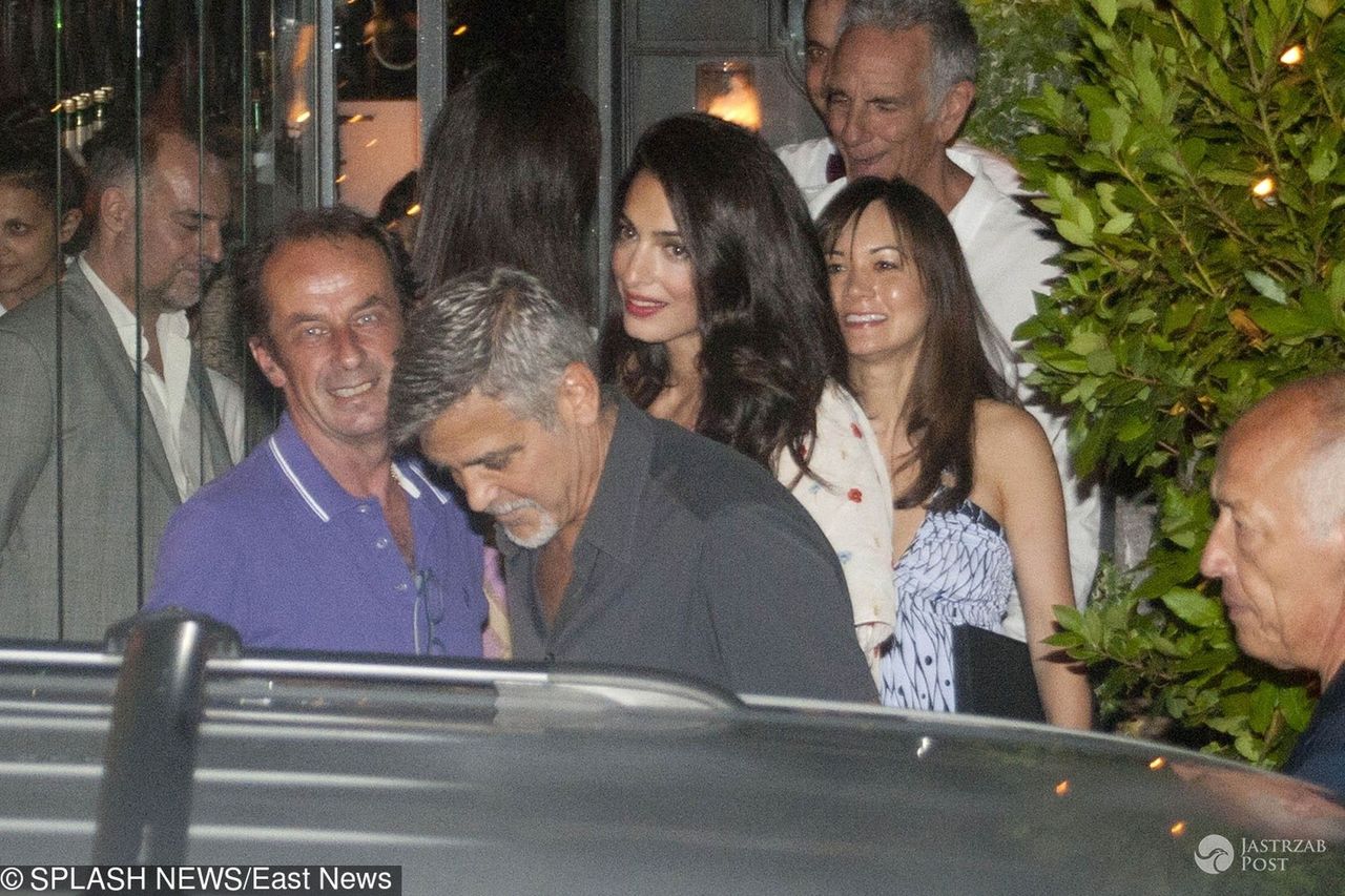George i Amal Clooney na kolacji we Włoszech