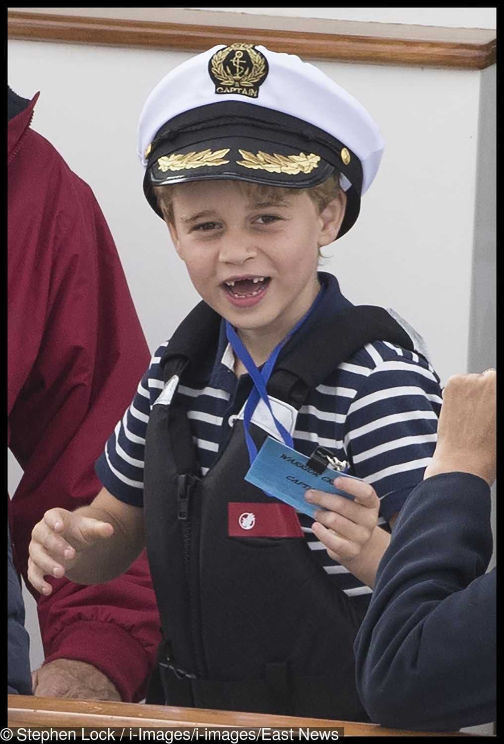 Książę George na regatach żeglarskich  King's Cup 2019