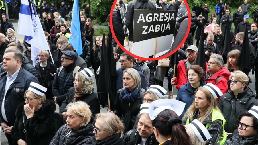 Marsz Milczenia Medyków w Warszawie