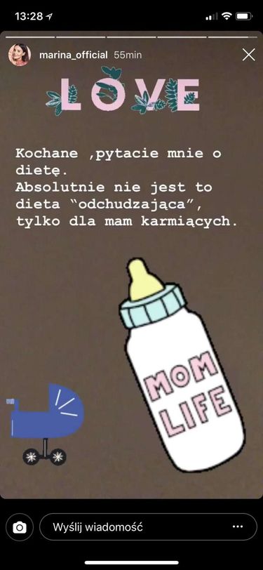 Marina Łuczenko stosuje dietę po ciąży